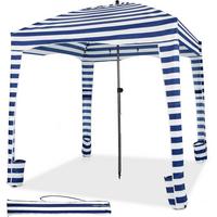 STRANDZELT Blau - Multicolor, Textil (183/240/183cm) - COSTWAY