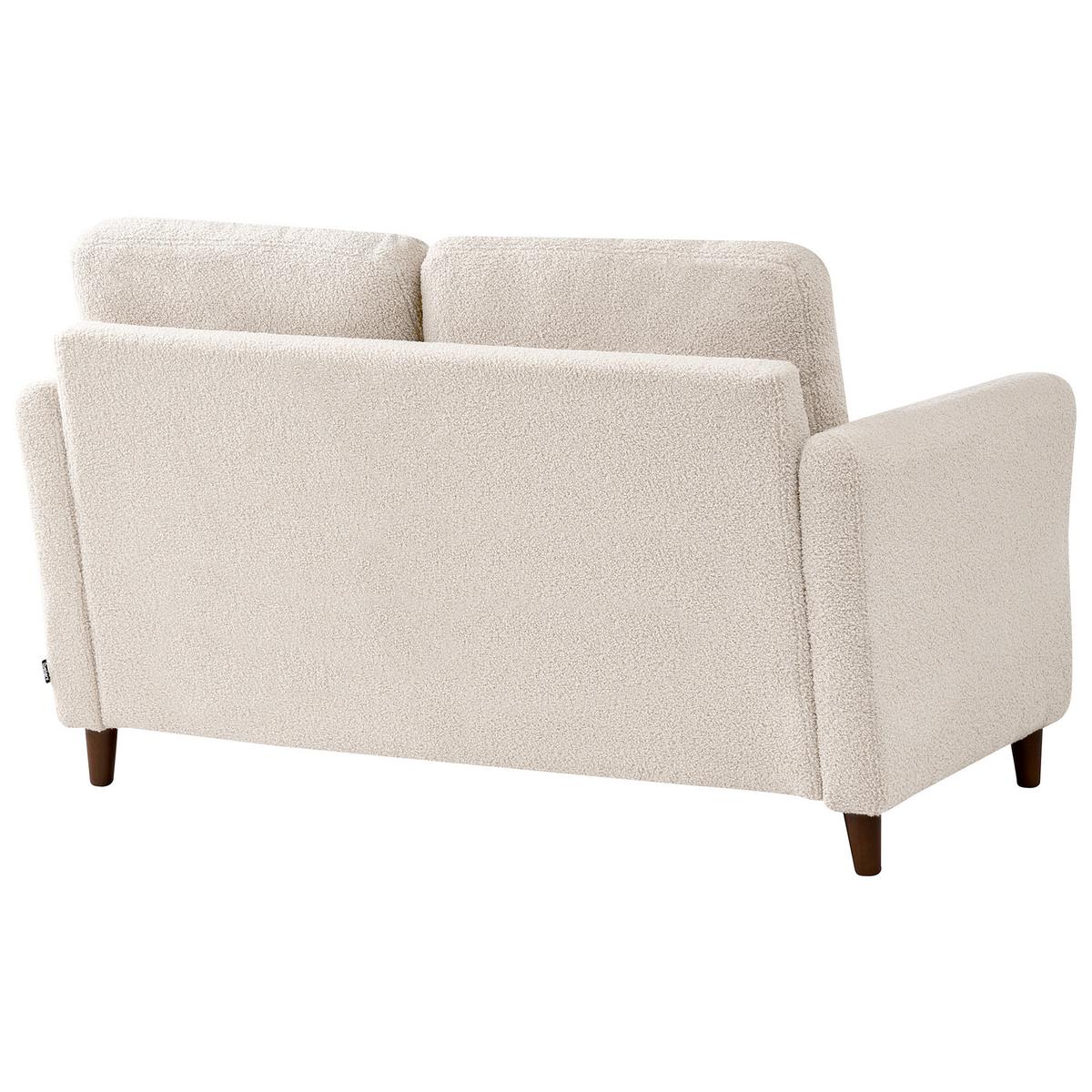 2-SITZER-SOFA Bouclé Beige Mare - Beige, Textil (143/88/77cm) - Beliani