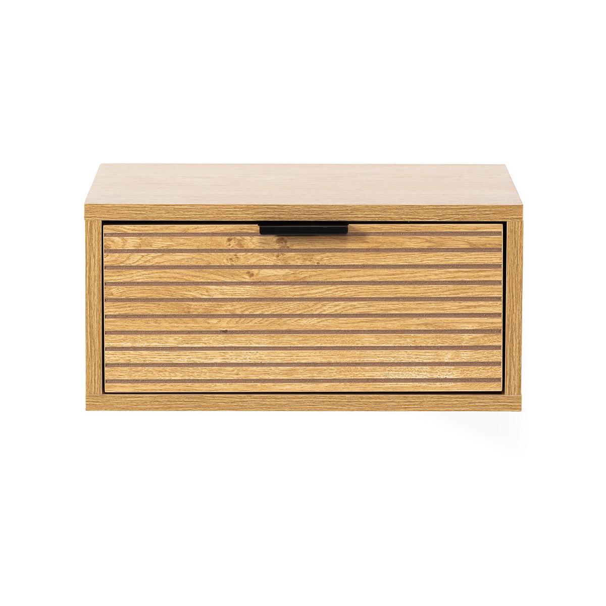 2ER-SET SCHWEBENDER NACHTTISCH Mónica Eichenfarbe - Honigeiche, Holzwerkstoff (40/19/35cm) - VS Venta-stock