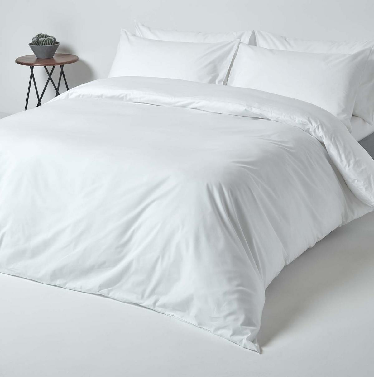 SPANNBETTLAKEN extra hoch, Ägyptische Baumwolle, Fadendichte 200 - Weiß, Textil (180/200cm) - Homescapes