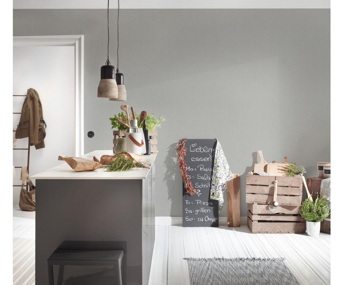 VLIESTAPETE Grau 53/1005 cm - Grau, Textil (53/1cm) - KUNSTLOFT
