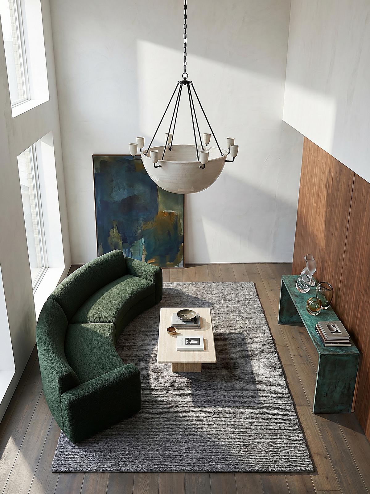 WOLLTEPPICH ALNE, einfarbig, Grau, 120 x 170 cm - Grau, Textil (170/120cm) - KADIMA DESIGN