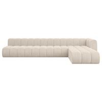 ECKSOFA modulares Sofa Darnel-L3 - 387x177x70 cm Beige - Beige, Holzwerkstoff/Textil (387/177cm) - ALTDECOR