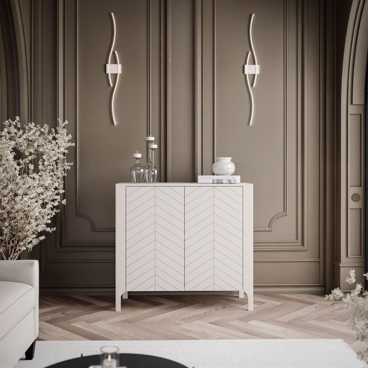 HIGHBOARD LUMI 103 cm, Kaschmir - Kaschmir, Holzwerkstoff (103/95/41cm) - Lookway