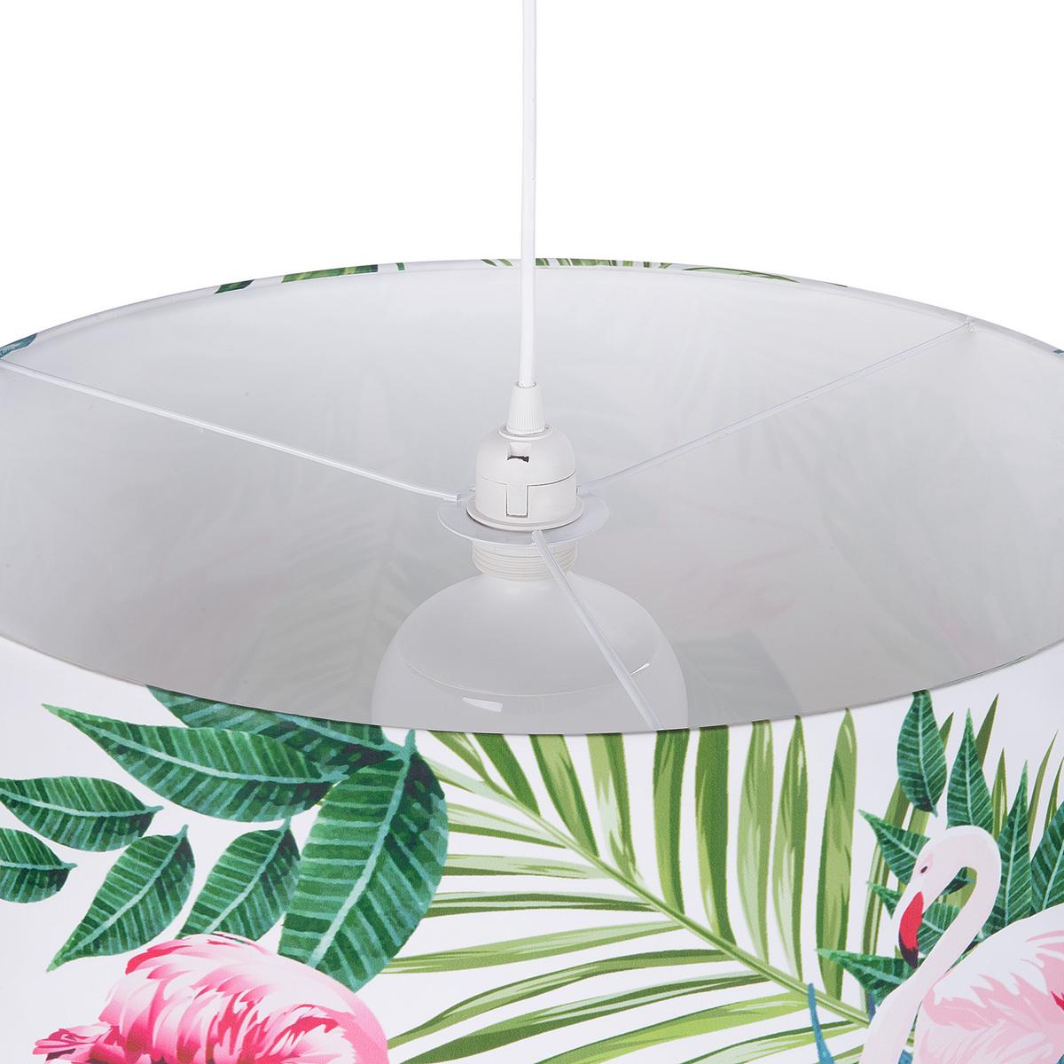 HÄNGELEUCHTE Flamingo 50/50/143 cm - Grün, Textil (50/50/143cm) - Beliani