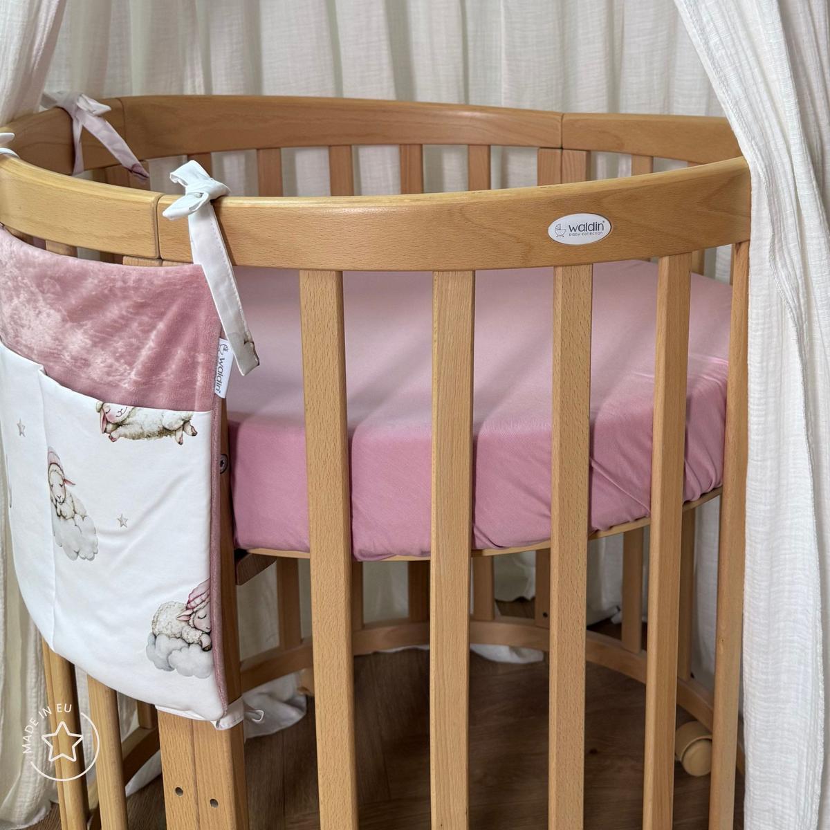 BABY Kokosmatratze 7in1 oval - Weiß, Naturmaterialien/Textil (73/73cm) - waldin