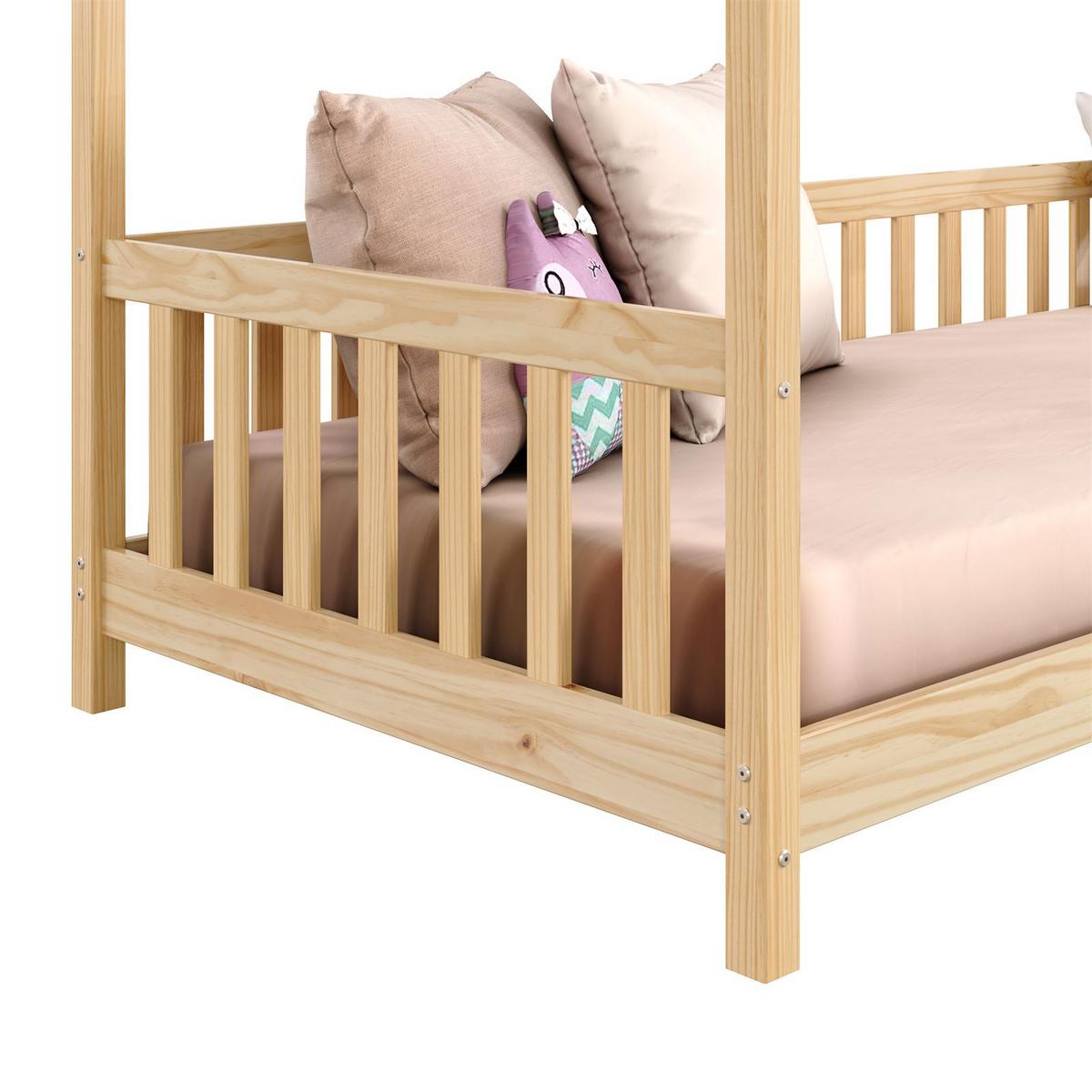HAUSBETT NINA 90x200 cm natur - Naturfarben, Holz (96/135/206cm) - IDIMEX