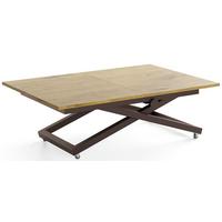 COUCHTISCH Axen höhenverstellbar ausziehbar, Eiche Braun 120-160/80/38-75 cm - Eichefarben/Braun, Holzwerkstoff/Metall (80/160/75cm) - WFL GROUP