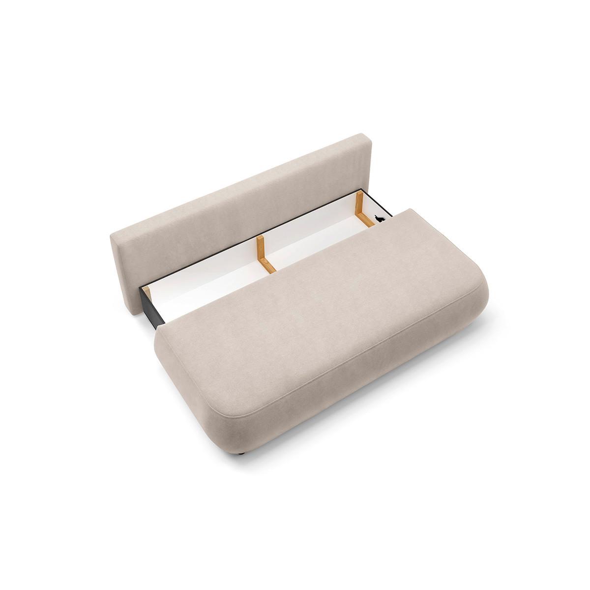SOFA Antonio 3 Sitzplätze Beige - Beige, Holz (210/82/106cm) - Petits-meubles