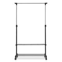 KLEIDERSTÄNDER 168cm Schwarz - Schwarz, Metall (82/168/42cm) - COSTWAY