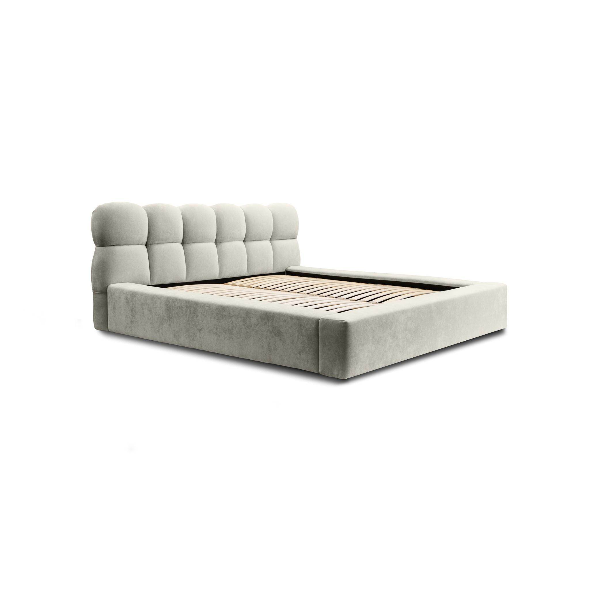 POLSTERBETT Grove In Ditra Komplettset - Creme, Holzwerkstoff/Textil (180/200cm) - Fun Möbel
