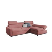ECKSOFA Schlafsofa Anton Xs In Esito - Rosa, Holzwerkstoff/Textil (170/260cm) - Fun Möbel