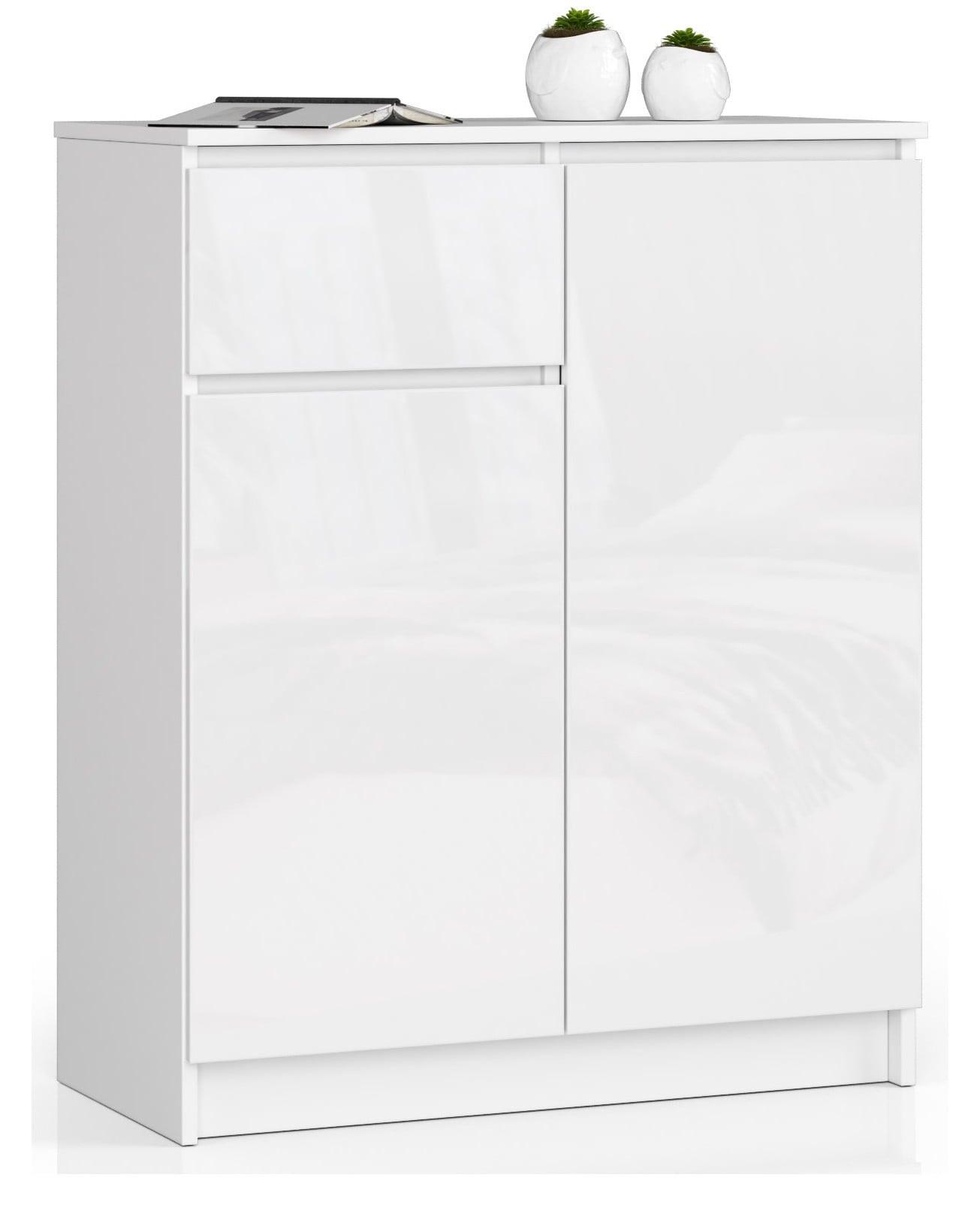 KOMMODE Weiß, Weiß Glanz 99/80/40 - Weiß, Holzwerkstoff (80/99/40cm) - RAUMHIRSCH FURNITURE