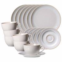 KAFFEESERVICE Laredo beige 18-tlg. - Beige, Keramik (2/2/2cm) - Ritzenhoff Breker
