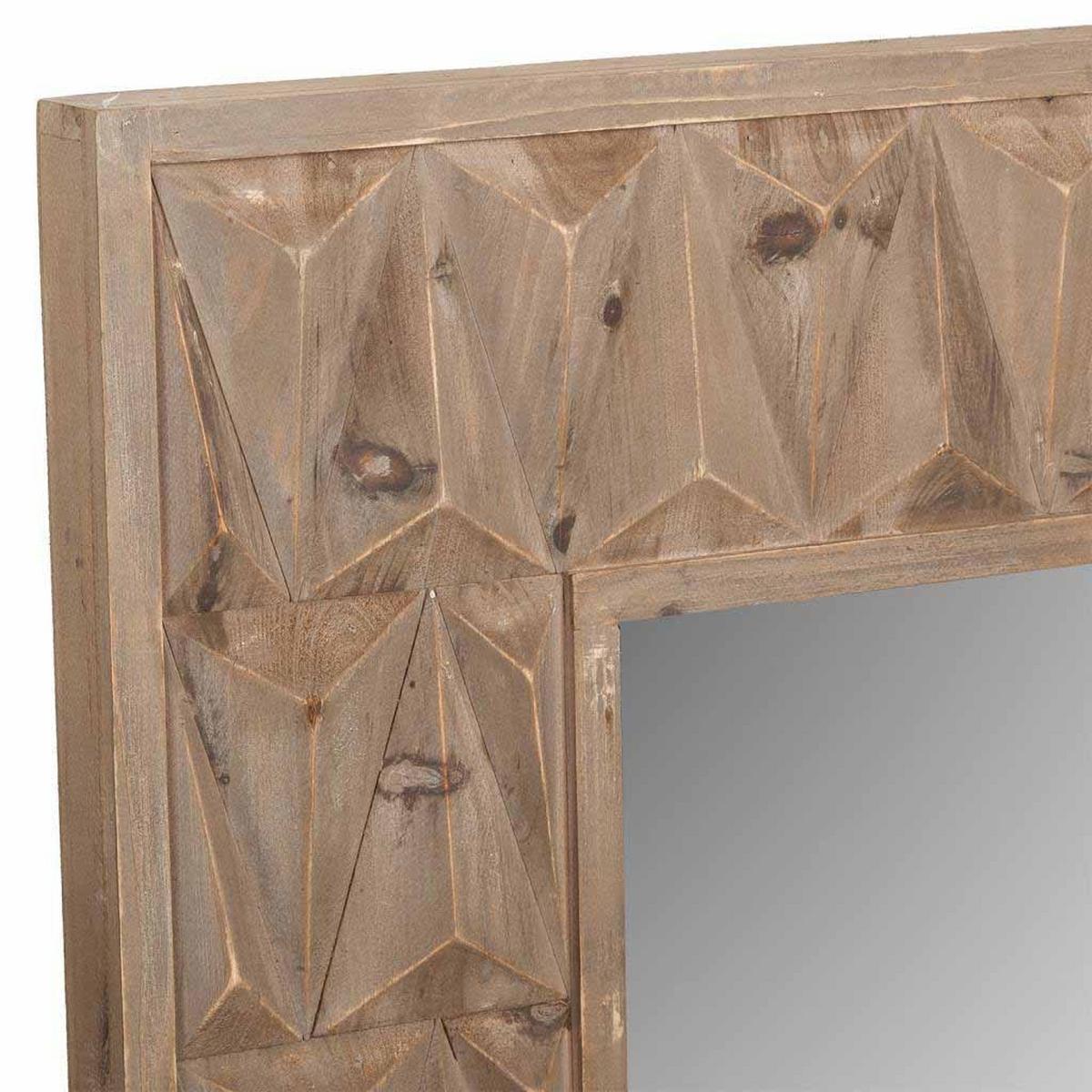 SPIEGEL aus Holz, braun, 69x6x109cm - Braun, Holz (73/114/10cm) - Wanderlust