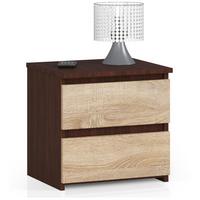 NACHTTISCH Dunkelbraun, Eiche Sonoma 40/40/35 - Dunkelbraun, Holzwerkstoff (40/40/35cm) - RAUMHIRSCH FURNITURE