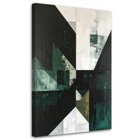 LEINWANDBILD 3D und geometrisch 20x30cm - Grün, Textil (20/30cm) - Feeby