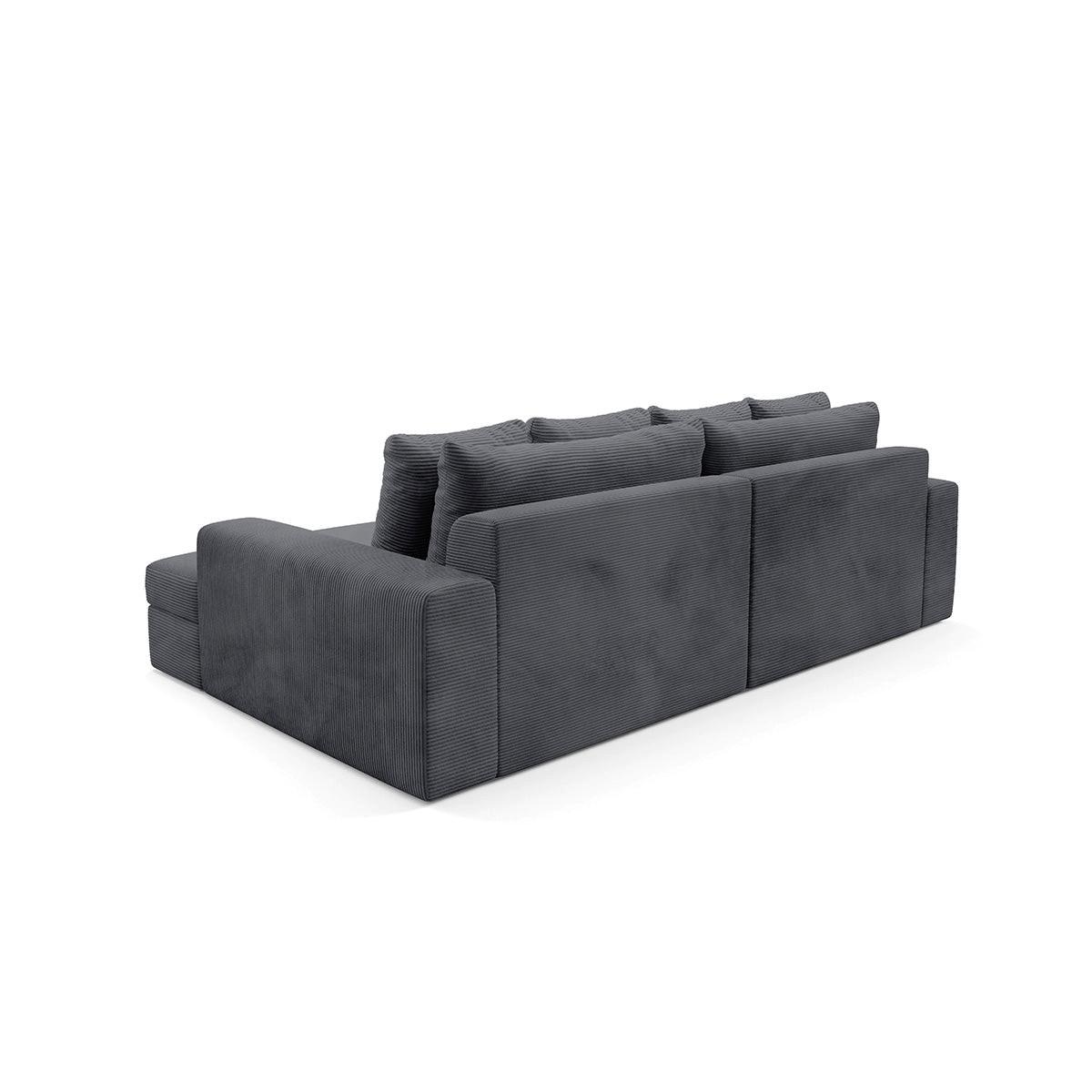 ECKSOFA Paola 3 Sitzplätze Grau - Grau, Holz (272/167cm) - Petits-meubles