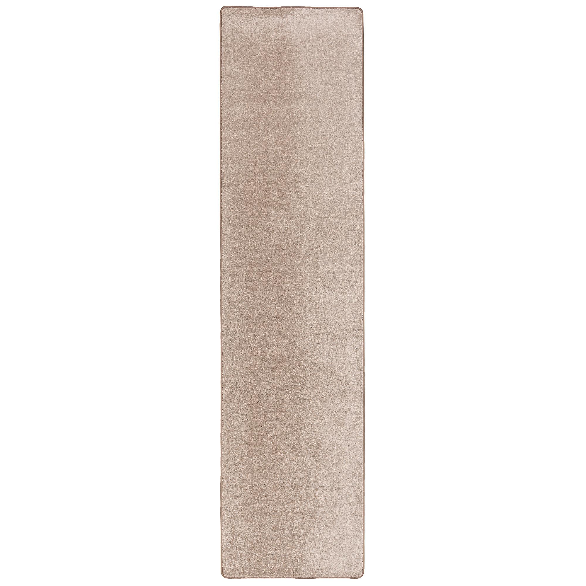 HOCHFLOR VELOURS LÄUFER TEPPICH LUNA - Taupe, Textil (80/240cm) - Snapstyle