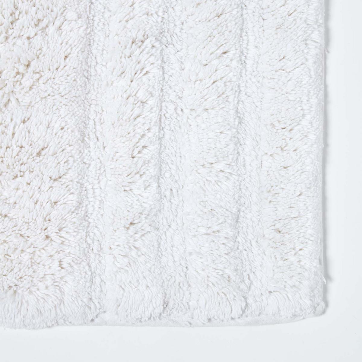 BADEMATTE Spa Supreme 50/80 cm, Baumwolle - Weiß, Textil (50/80cm) - Homescapes