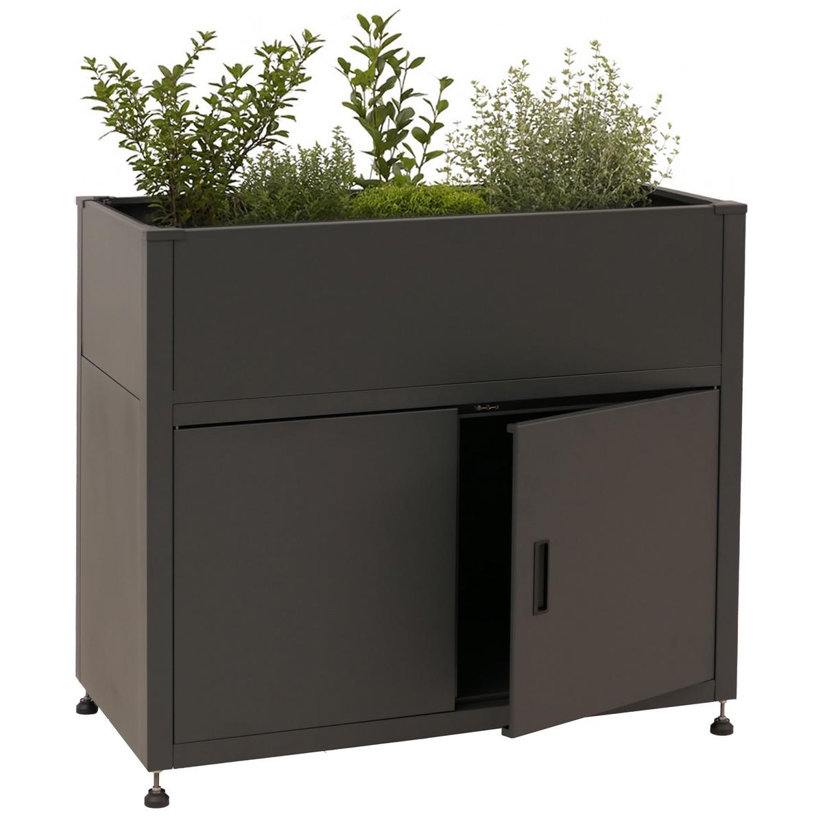 HOCHBEET Anthrazit - Anthrazit, Metall (101/91/51cm) - MCW