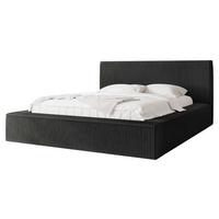 POLSTERBETT Glexi - Dunkelgrau, Holz/Textil (180/200cm) - MIRJAN24