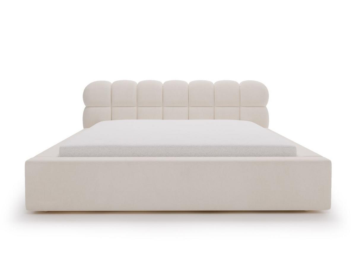 POLSTERBETT Plaza 180x200 Creme - Creme/Naturfarben, Holz/Kunststoff (180/200cm) - Graingold
