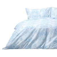 WENDEBETTWÄSCHE Toile-De-Jouy - Blau, Textil (230/220cm) - Homescapes