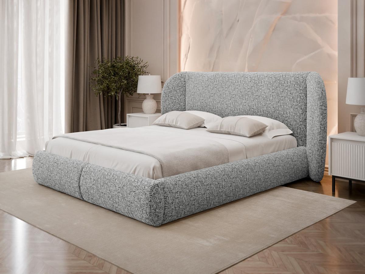 POLSTERBETT Jamika - Hellgrau, Holz/Textil (160/200cm) - MIRJAN24