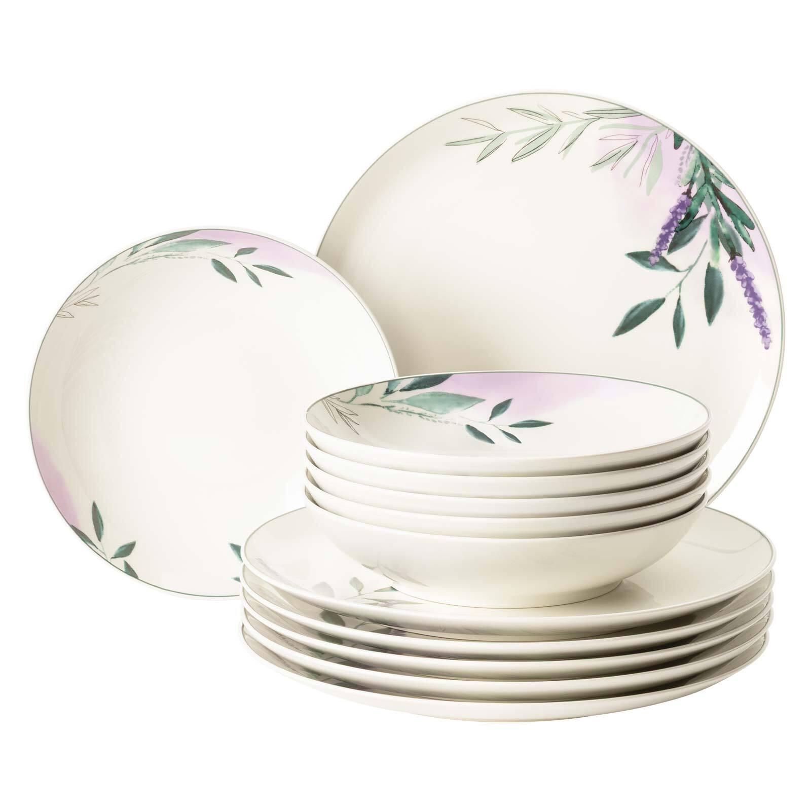 TAFELSERVICE Savona Provence bunt-beige 12-tlg. - Beige/Multicolor, Keramik (2/2/2cm) - Seltmann Weiden