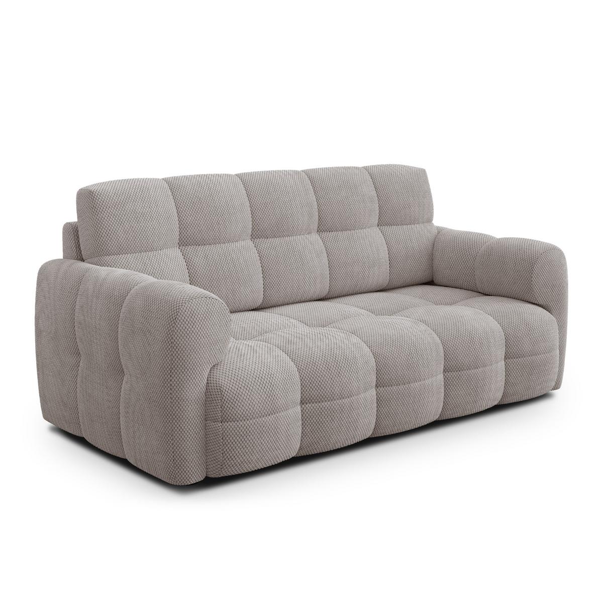 SOFA MELLOW 2,5-Sitzer, beige - Beige/Schwarz, Holz/Textil (183/87/98cm) - Wozimo