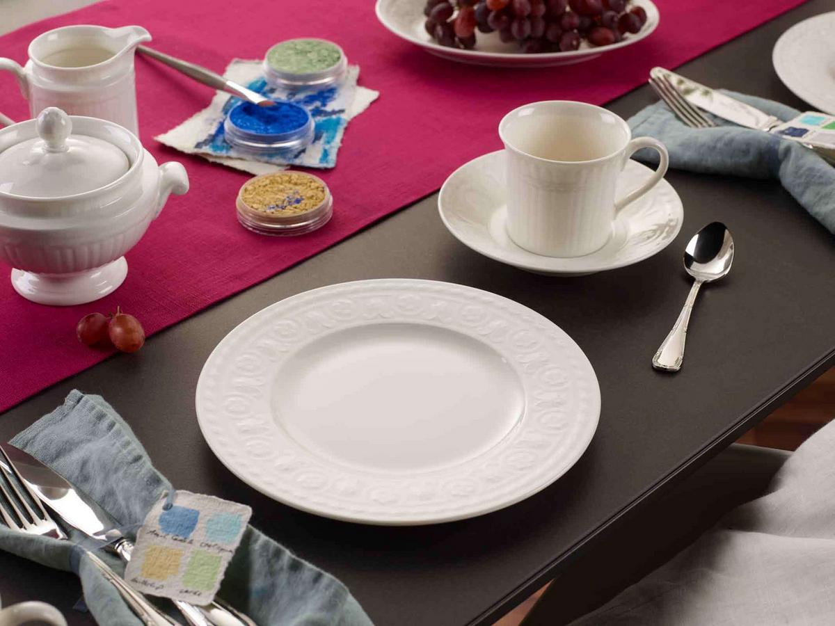 KAFFEE- / TEEUNTERTASSE Cellini weiß ø 15 cm 6er Set - Weiß, Keramik (15cm) - Villeroy & Boch