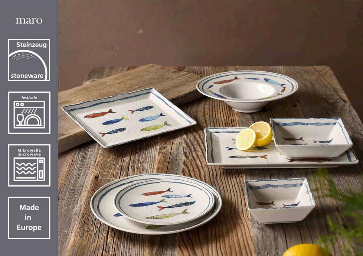 SPEISETELLER Maro bunt ø 26 cm 6er Set - Multicolor, Keramik (26cm) - Ritzenhoff Breker