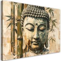 LEINWANDBILD Zen und Orientalisch 90x60cm - Beige, Textil (90/60cm) - Feeby