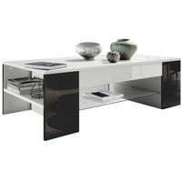 COUCHTISCH Clip Blenden in Schwarz Hochglanz - Schwarz Hochglanz, Holzwerkstoff (60/118/37cm) - Vladon