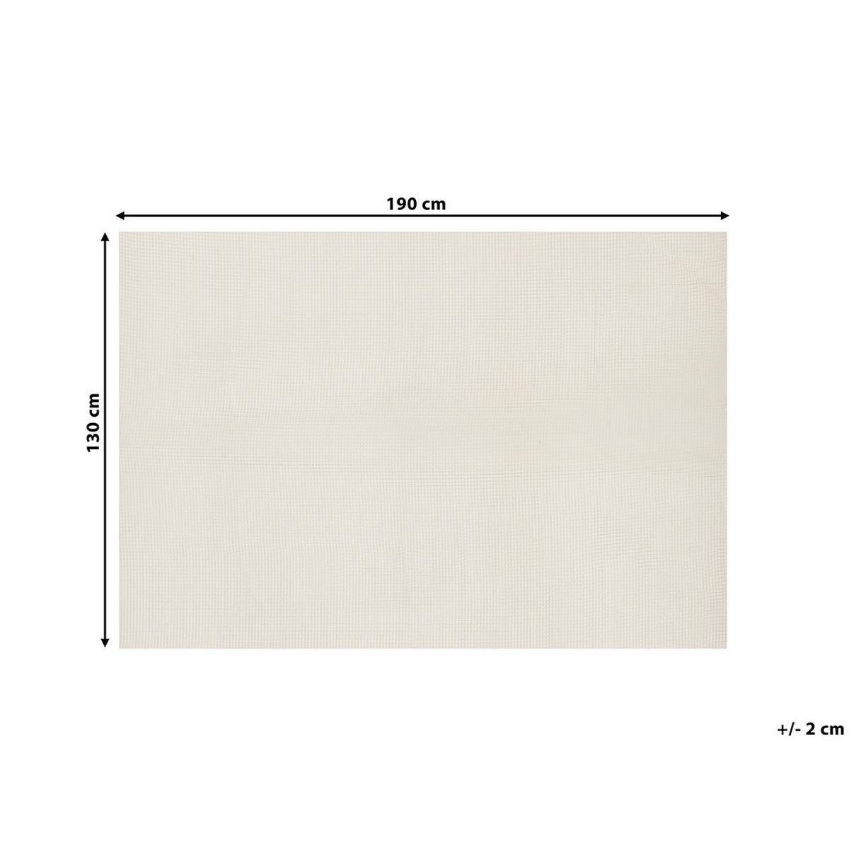 ANTIRUTSCHMATTE Balad 190/130 cm - Weiß, Kunststoff (130/190cm) - Beliani