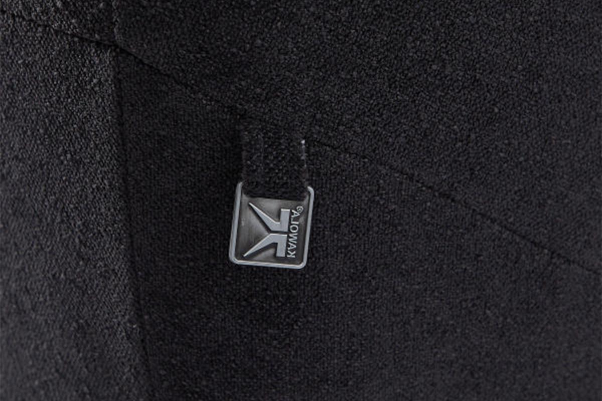DESIGNSOFA GARBO Schwarz Webstoff - Schwarz, Textil/Metall (280/92/158cm) - KAWOLA