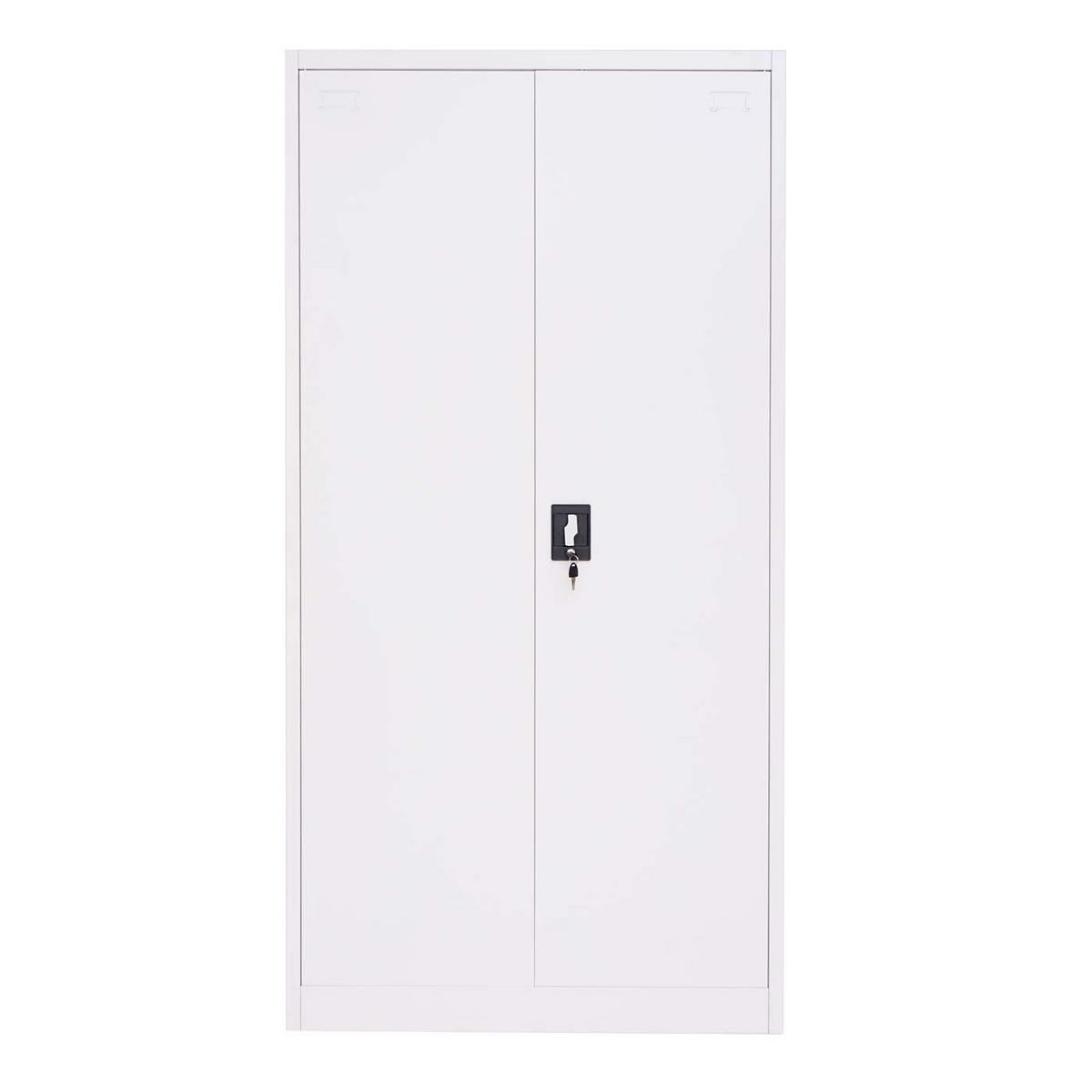 AKTENSCHRANK Weiß - Weiß, Metall (90/185/40cm) - MCW
