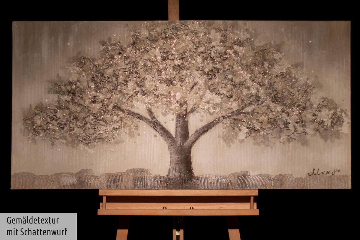 ACRYLBILD HANDGEMALT 120/60 cm - Grau, Holz/Textil (120/60cm) - KUNSTLOFT