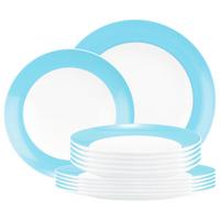 TAFELSERVICE Liberty Pure Colors Lagoon Blue 12-tlg. - Blau, Keramik (2/2/2cm) - Seltmann Weiden
