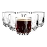 KAFFEEGLÄSER (3) Gocce transparent 220 ml 6er Set - Transparent, Glas (7.6/8.5/7.6cm) - Leonardo Living
