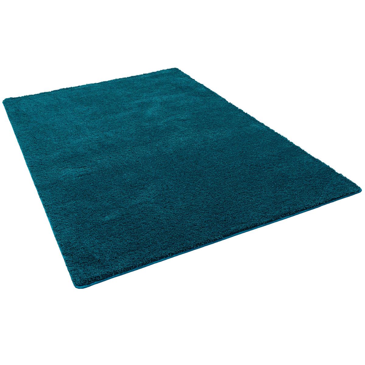 HOCHFLOR SHAGGY TEPPICH PALACE - Petrol, Textil (140/200cm) - Snapstyle
