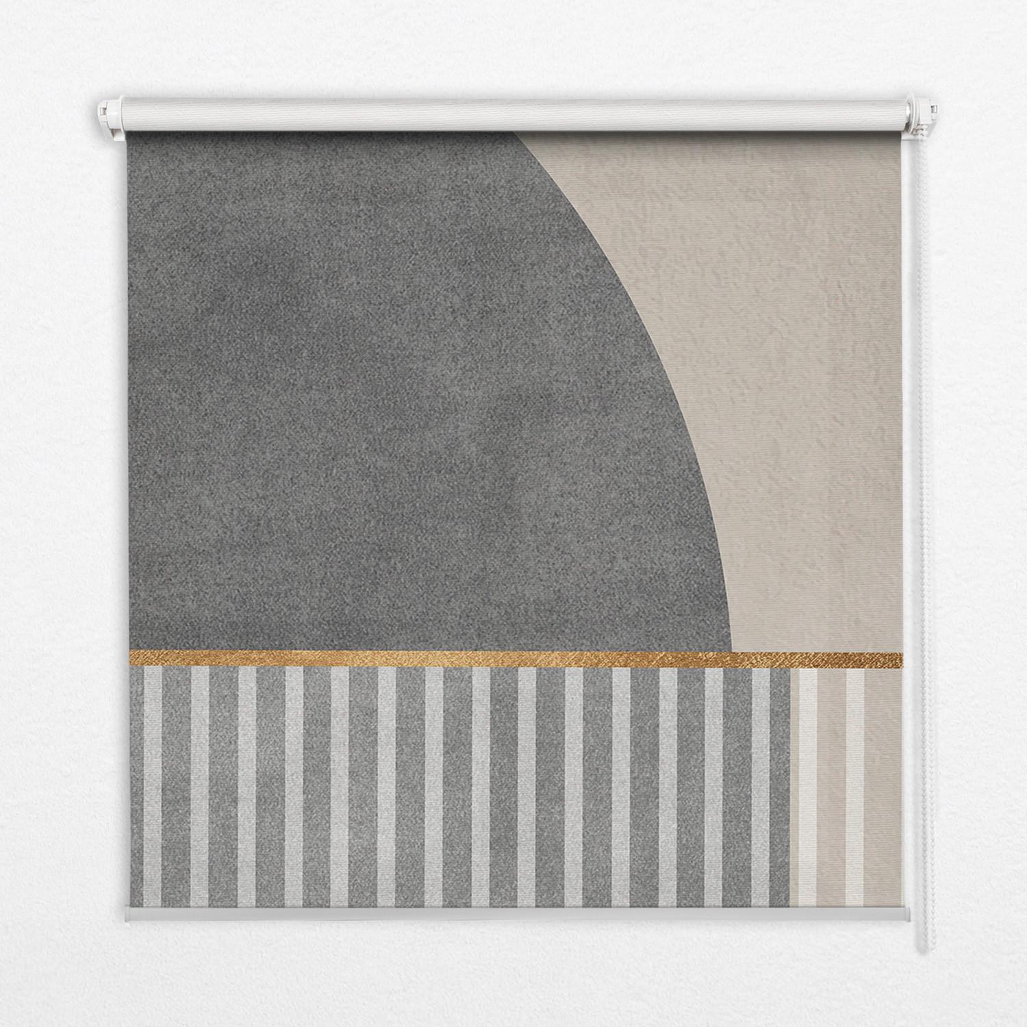 INNENROLLO - Fensterrollo - Rollo - 150x180 cm - Zufallszahlen - Grau, Kunststoff (150/180/0.5cm) - TULUP