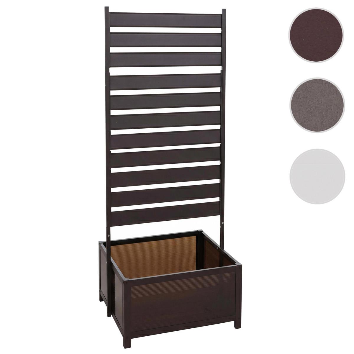 BEET MIT RANKGITTER Dunkelbraun - Dunkelbraun, Metall (60/158/75cm) - MCW