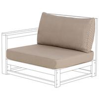 OUTDOOR-KISSENBEZUG Set Taupe Timor - Taupe, Textil (83/12cm) - Beliani