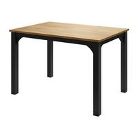 ESSTISCH Focus 120 - Schwarz/Braun, Holzwerkstoff/Metall (80/120/76cm) - MIRJAN24