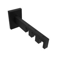 TRÄGER FÜR GARDINENSTANGEN INNENLAUF 14x35 mm, Smartline 3-läufig lang, Schwarz - Schwarz, Metall (14.5/6.5/4.5cm) - INTERDECO