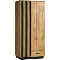 DREHTÜRENSCHRANK KIMA 90/193,6/52cm 2-türig Eiche Wotan - Eiche Wotan, Holzwerkstoff (90/193.6/52cm) - MASSENO