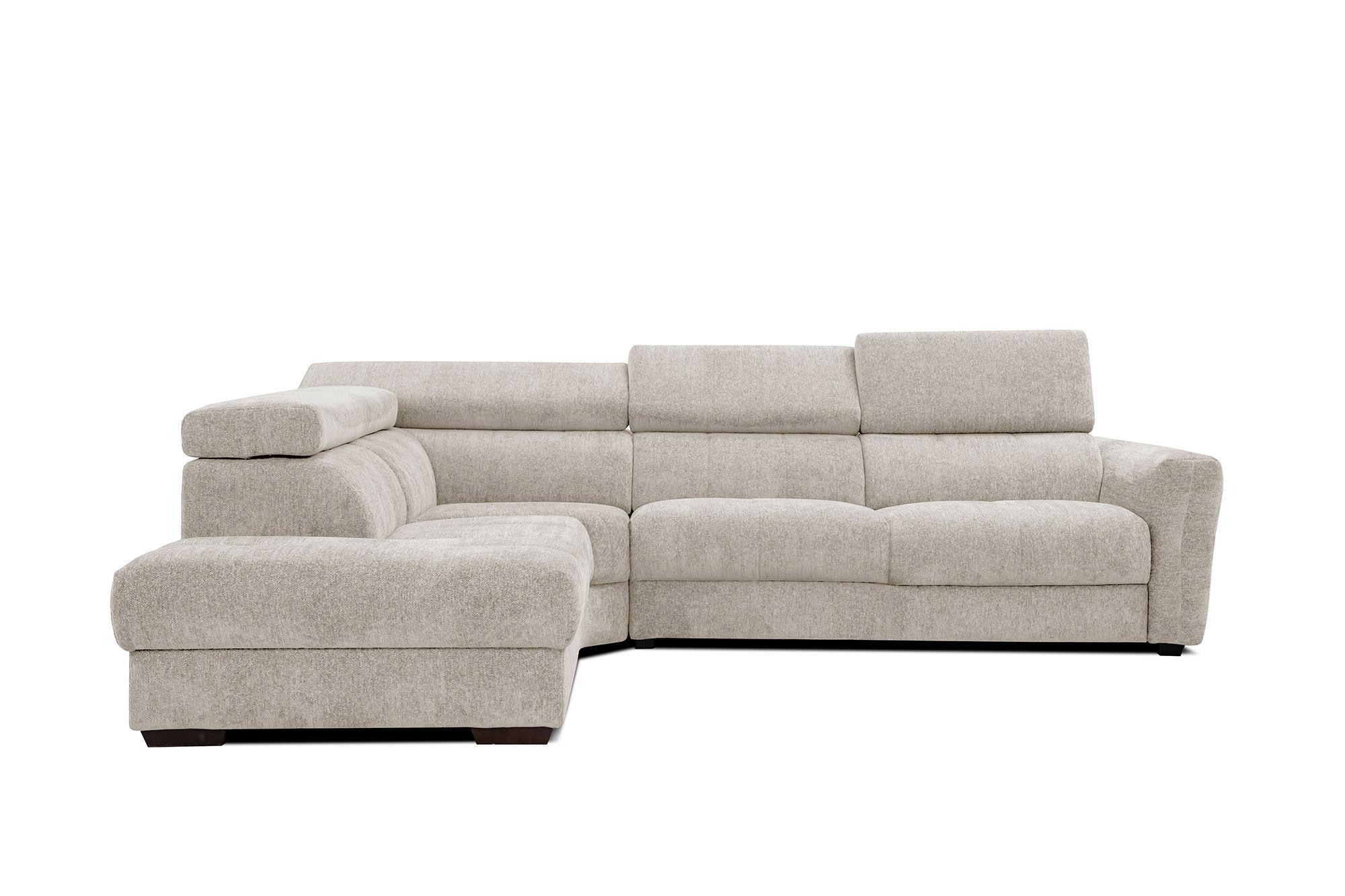ECKSOFA CALVERA 5-Sitzer, ecru - Ecru, Holzwerkstoff/Textil (239/298cm) - Wozimo