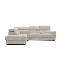 ECKSOFA CALVERA 5-Sitzer, ecru - Ecru, Holzwerkstoff/Textil (239/298cm) - Wozimo